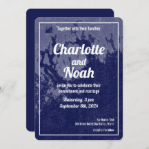 Convite para casamento do Mapa do bar Harbour Main