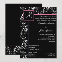 Convite para casamento do Monograma