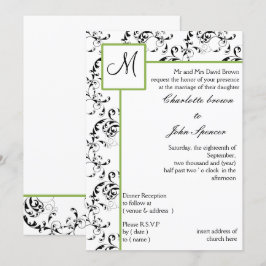 Convite para casamento do Monograma