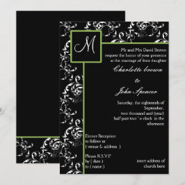 Convite para casamento do Monograma