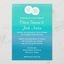 Convite Para Casamento Do Oceano Praia De Dólares