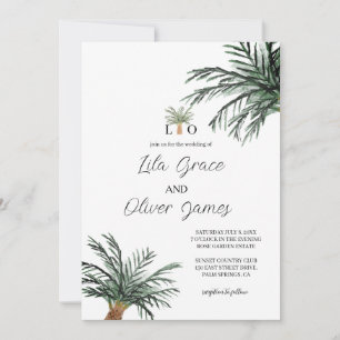Convite para Casamento do Oceano Tropical de Praia