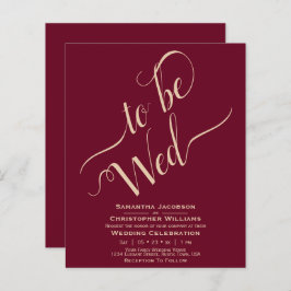 Convite para Casamento do ORÇAMENTO da Borgonha Mi