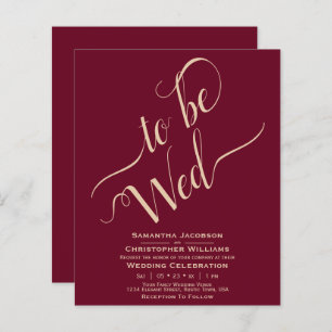 Convite para Casamento do ORÇAMENTO da Borgonha Mi