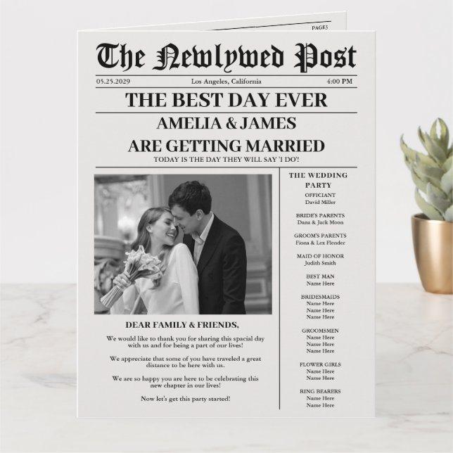 Convite para casamento do Programa de Cronograma d (Planta pequena)