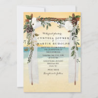Convite para casamento do Sunset Beach Arbor