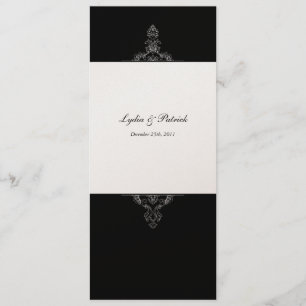 Convite para Casamento Dourado e Preto