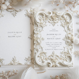 Convite para Casamento Elegância Barroca