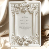 Convite para Casamento Elegância Barroca