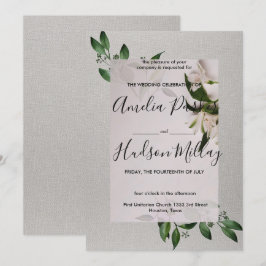 Convite para casamento elegante
