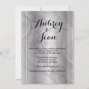 Convite para casamento elegante