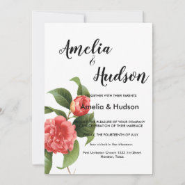 Convite para casamento elegante