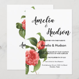 Convite para casamento elegante