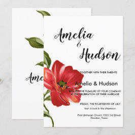 Convite para casamento elegante