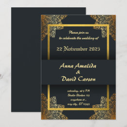 Convite para Casamento Elegante | Cartão de Casame