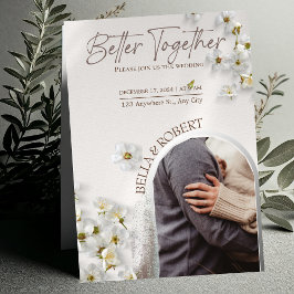 Convite para Casamento Elegante com Glitter Silver