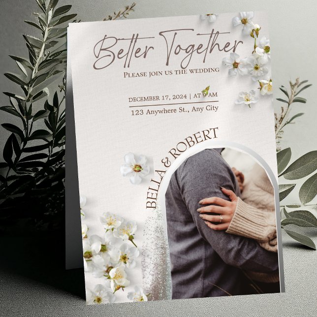 Convite para Casamento Elegante com Glitter Silver (Criador carregado)