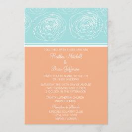 Convite para Casamento Elegante de Rosas de Ravish