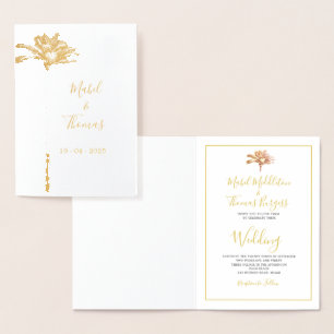 Convite para Casamento Elegante de Script da Árvor