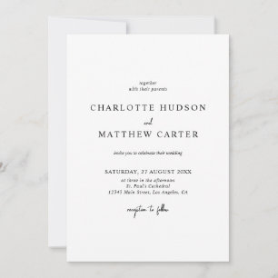 Convite para Casamento Elegante Detalhes sobre o
