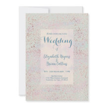 Convite para casamento elegante e moderno de cobre