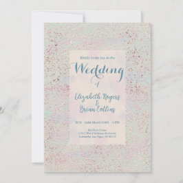 Convite para casamento elegante e moderno de cobre