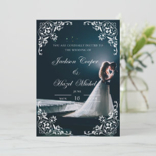 Convite para casamento Elegante e romântico