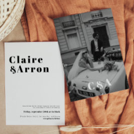 Convite para Casamento Elegante e Trendy