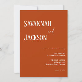 Convite para Casamento Elegante Moderno de Terraco