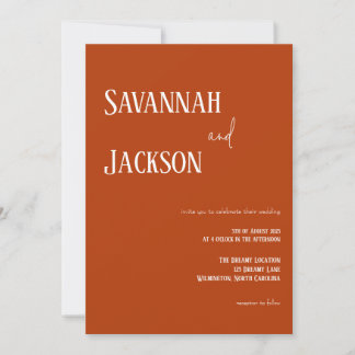 Convite para Casamento Elegante Moderno de Terraco