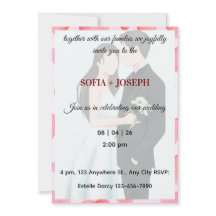 Convite para Casamento Elegante, Noiva Moderna e N