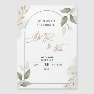 Convite para casamento elegante para comemorar Amr