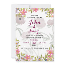 Convite para casamento em inglês moderno