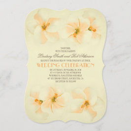 Convite para casamento em praia com hibiscus