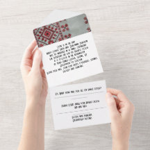 convite para casamento em um