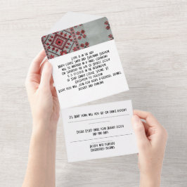 convite para casamento em um
