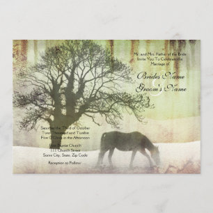 Convite para Casamento Equestre