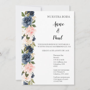 Convite para Casamento Espanhol