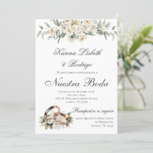 Convite para Casamento Espanhol Elegante