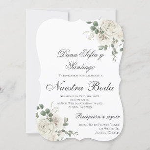 Convite para Casamento Espanhol Elegante