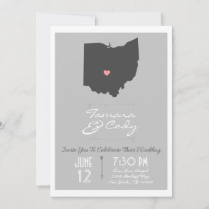 Convite para Casamento Estadual da Cinza Silver El
