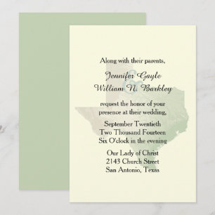 Convite para Casamento Estadual do Texas 2