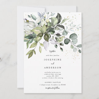 Convite para Casamento Eucalyptus