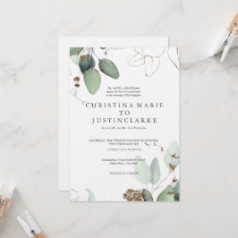 Convite para Casamento Eucalyptus