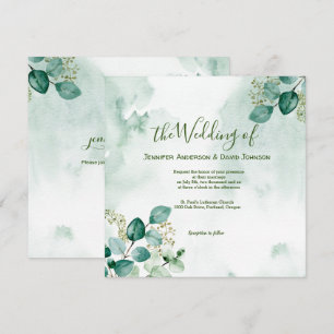 Convite para Casamento Eucalyptus