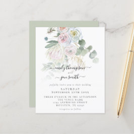 Convite para Casamento Eucalyptus Boho Florals