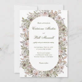 Convite Para Casamento Farmacêutico Rustic Vintage