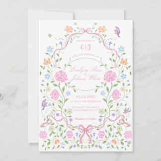 Convite Para Casamento Flamental De Whimsical