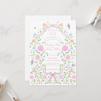 Convite Para Casamento Flamental De Whimsical