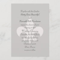Convite para Casamento Fleur de Lise em Smokey Gra